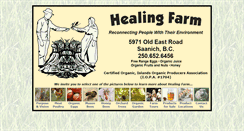 Desktop Screenshot of healingfarm.ca